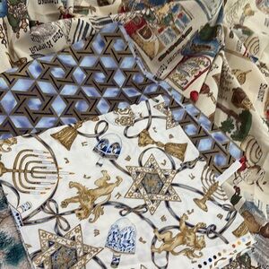 fabric jewish holidays lot new 6 piece